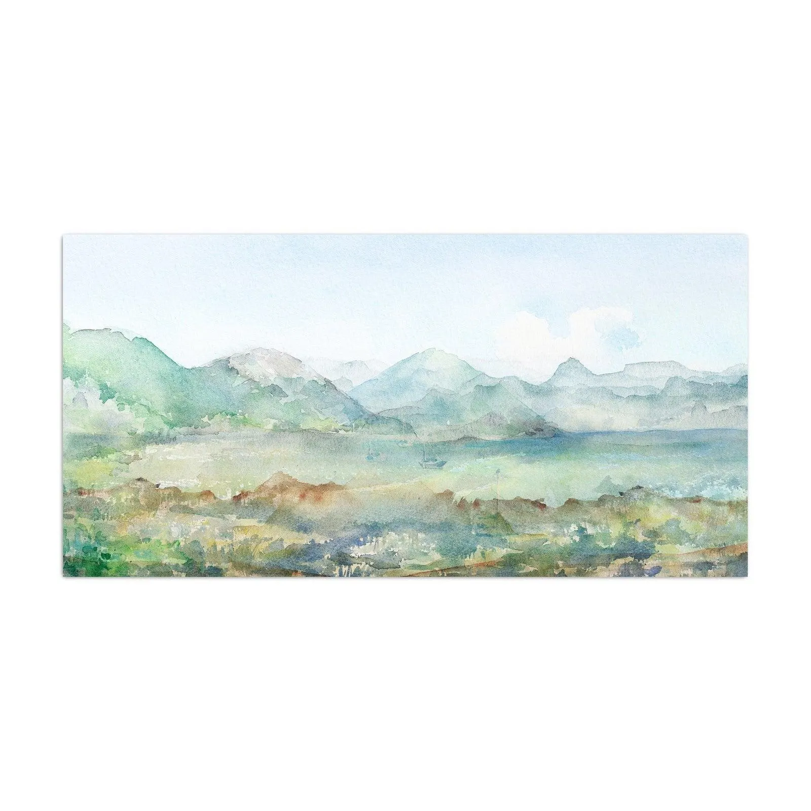 Watercolor Landscape Canvas Giclee