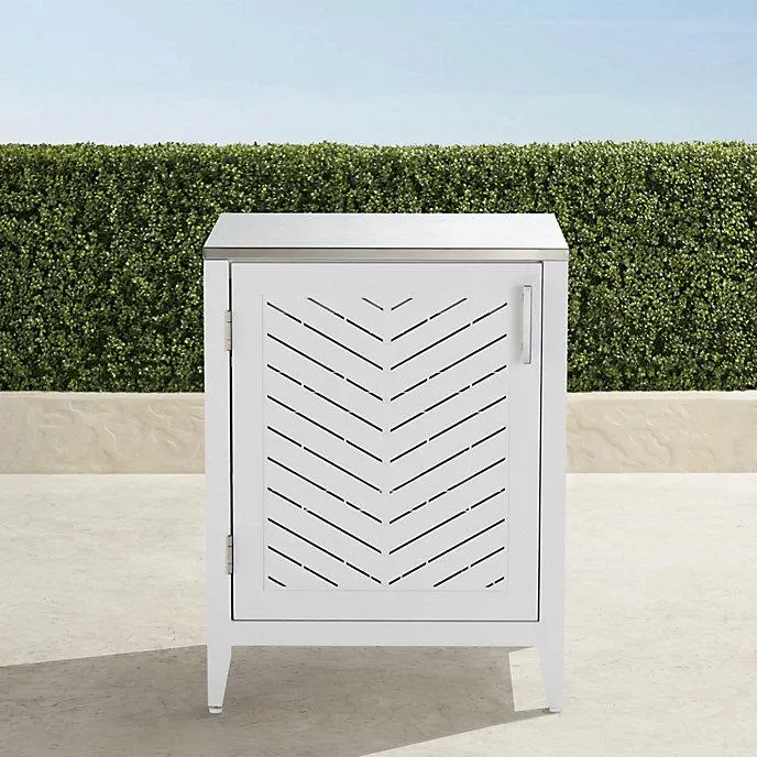 Westport Aluminum Cabinet in Matte White
