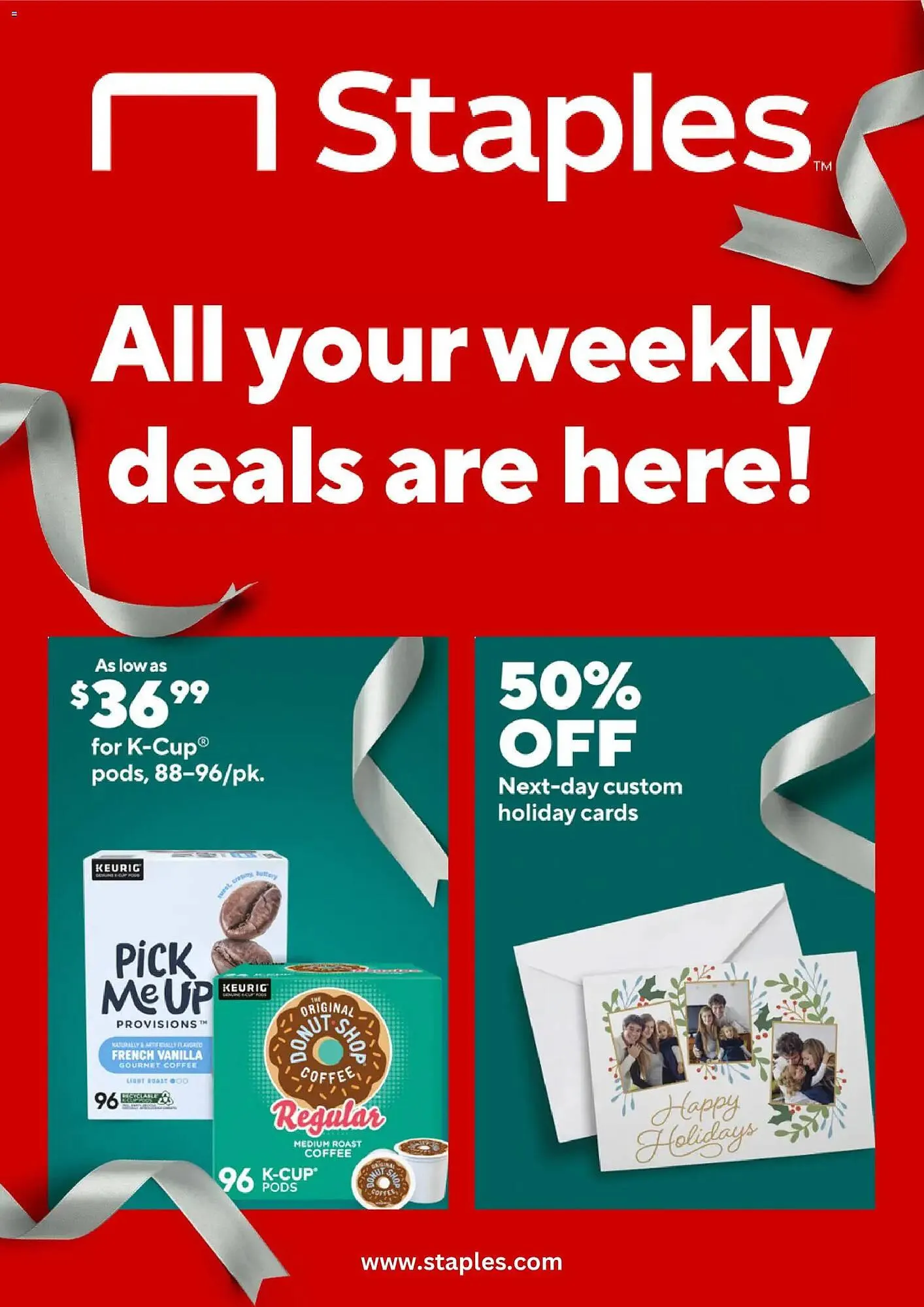 Weekly ad Staples weekly ad from December 7 to December 14 2025 - Page 1