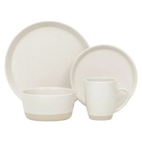 Dinnerset 16Pcs 2 Tone Cream - 12" x 15"