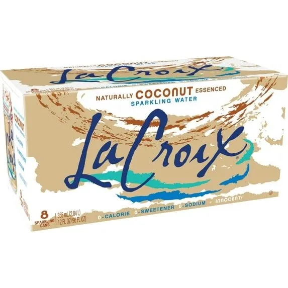 LaCroix Coconut Sparkling Water, 12 Fl. Oz., 8 Count