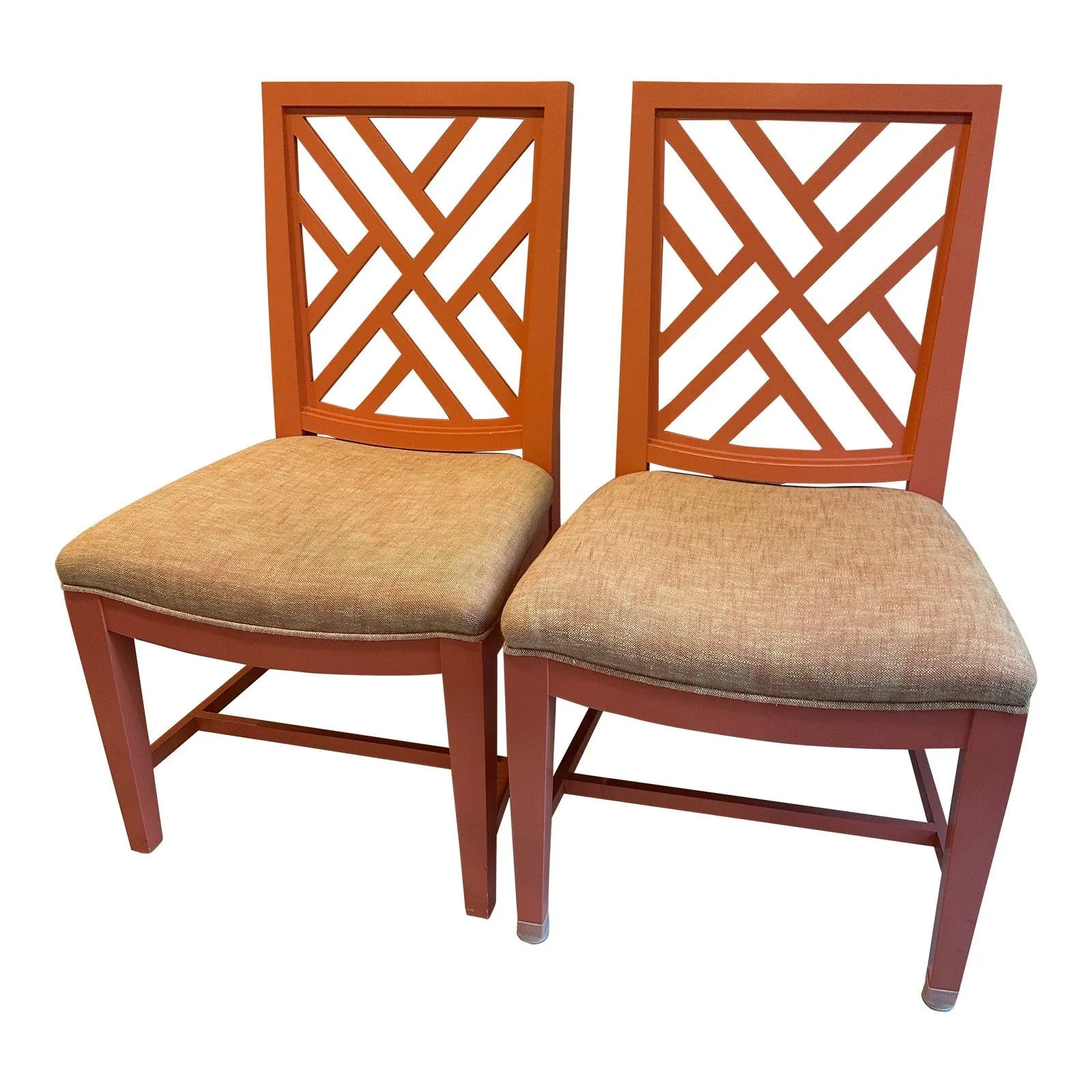 Pair of Kindel Trellis Side Chairs