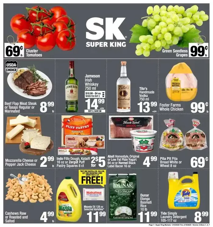 Weekly ad Weekly add Super King Markets from March 12 to March 18 2025 - Page 1
