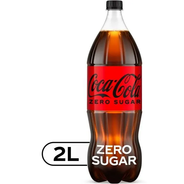 Coca-Cola Zero Sugar Soda Pop, 2 Liter Bottle
