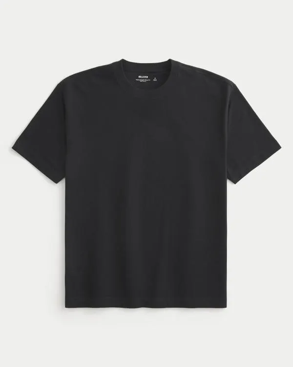 Boxy Heavyweight Cotton Crew T-Shirt