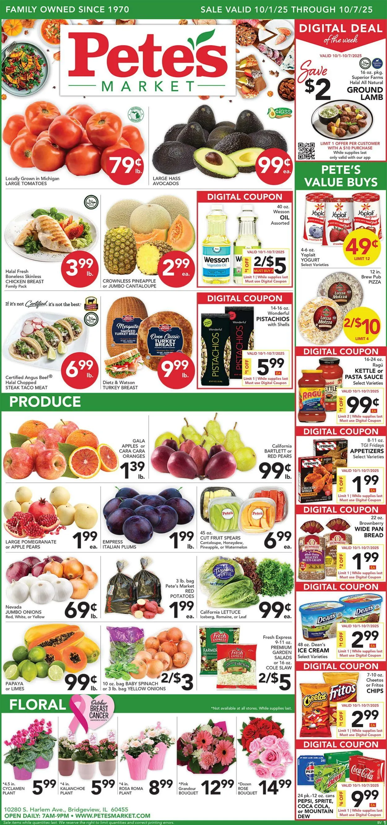 Weekly ad Pete's Fresh Market from October 1 to October 7 2025 - Page 1