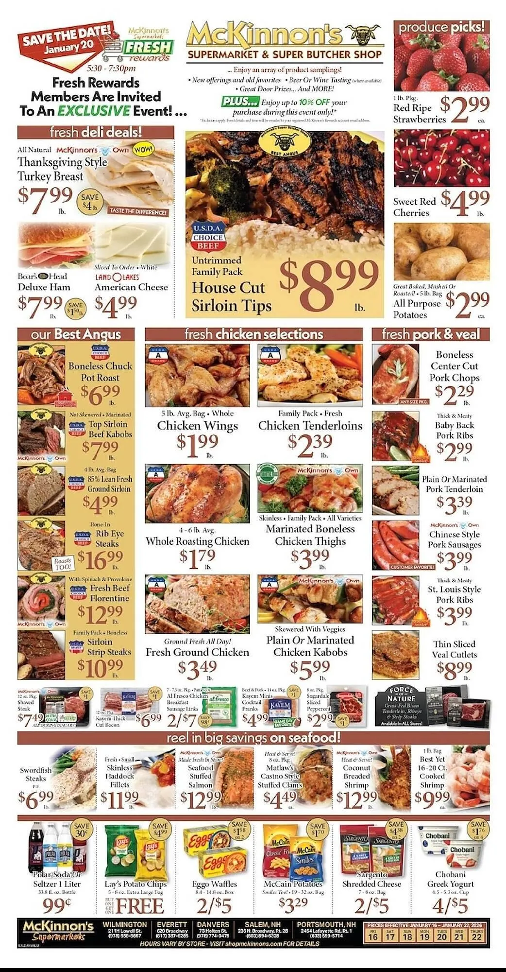 Weekly ad McKinnon's Supermarkets weekly ad from January 16 to January 22 2026 - Page 1