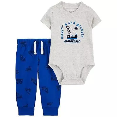 Baby Boy Carter's 2-Piece Construction Bodysuit and Pants Set