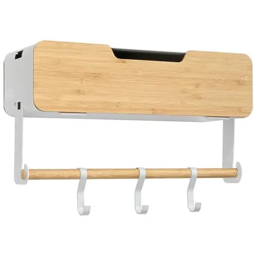 White Hanging / Magnetic Rack System-Shelf W/ Door
