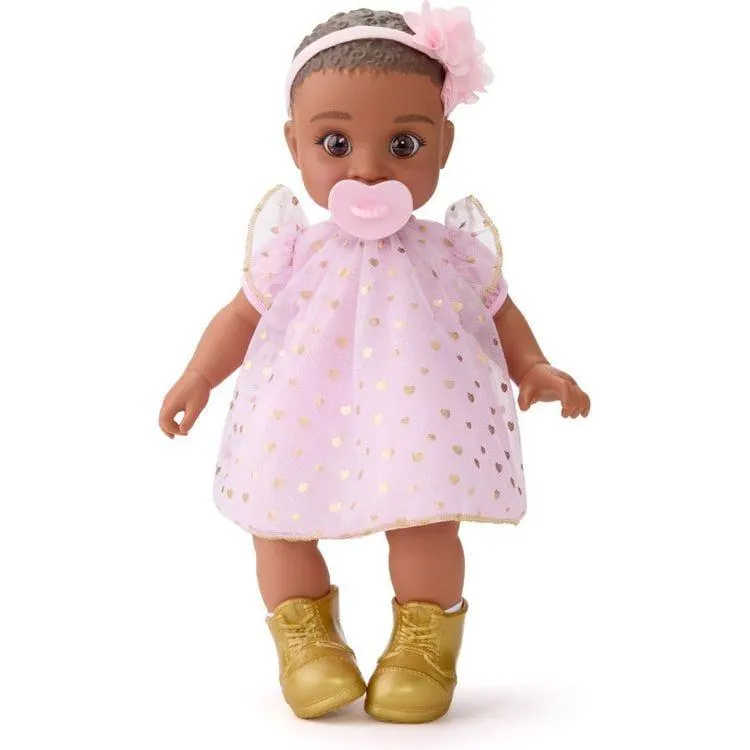 Cuddle Baby Doll 14-Inches - Dark Brown Hair