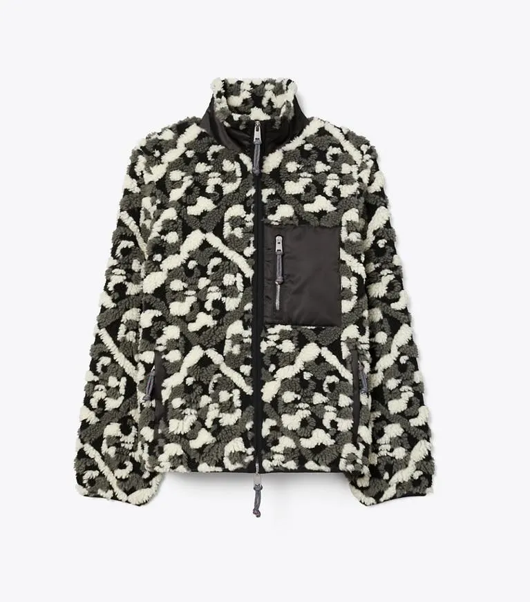 PRISMATIC T MONOGRAM FLEECE JACKET