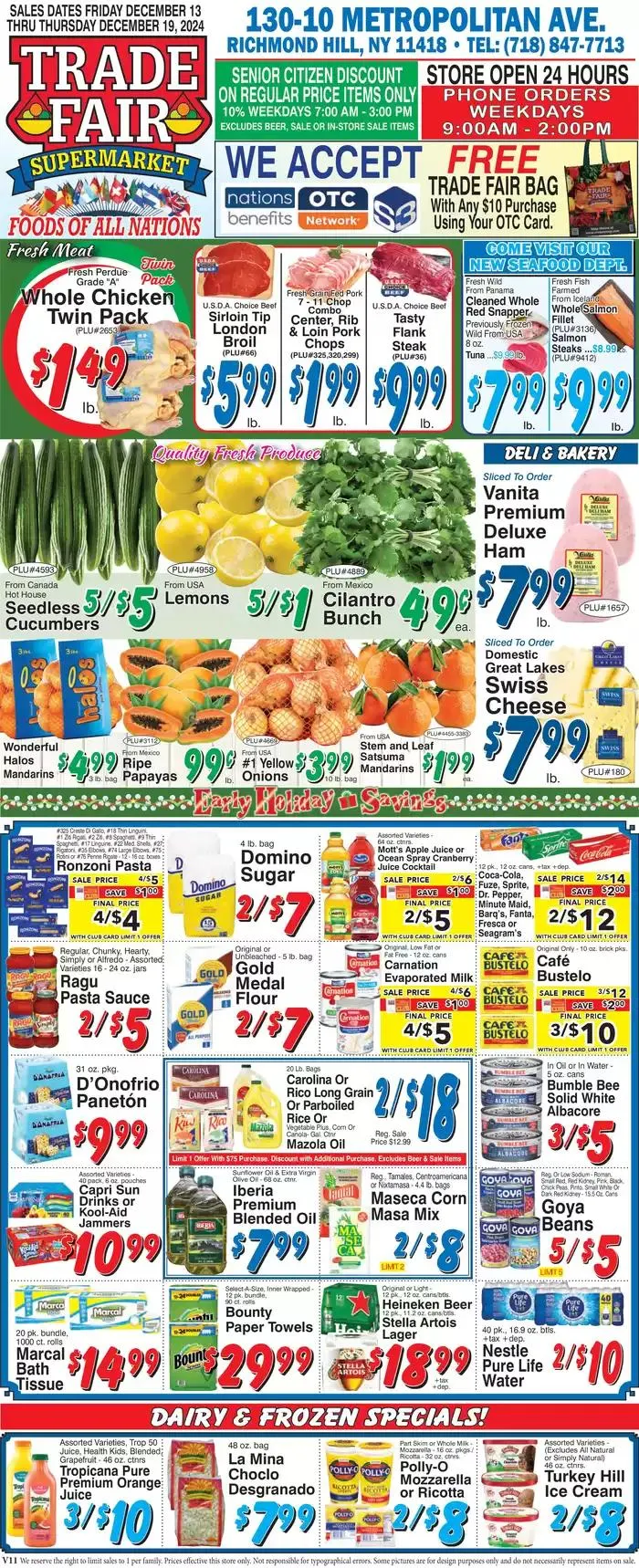 Weekly ad Discounts and promotions from December 13 to December 27 2024 - Page 1