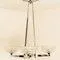 Art Deco Opaline Glass 4-Arm Chandelier, 1930s