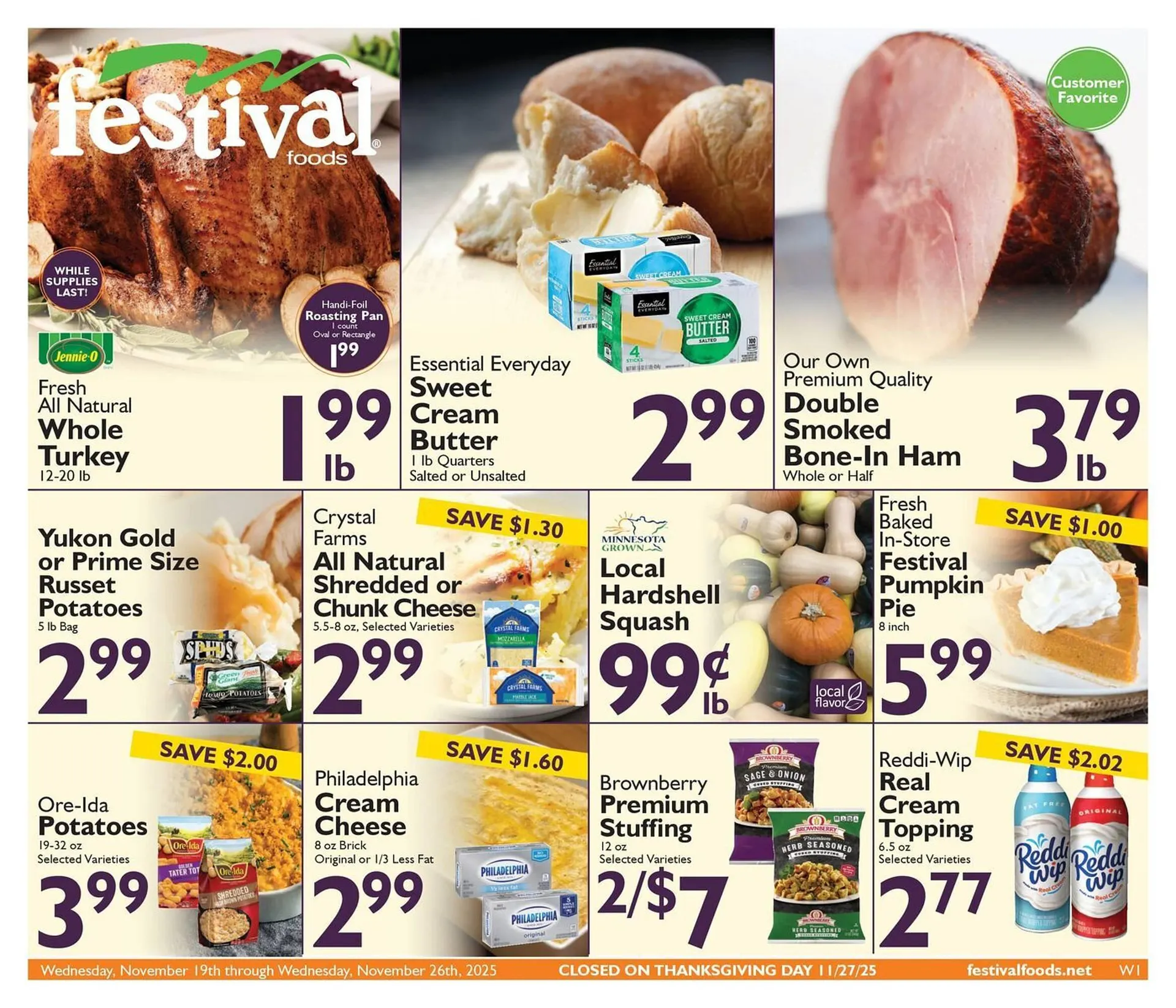 Weekly ad Festival Foods weekly ad from November 19 to November 26 2025 - Page 1
