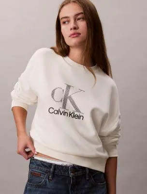 Fleece Logo Graphic Relaxed Sweatshirt
