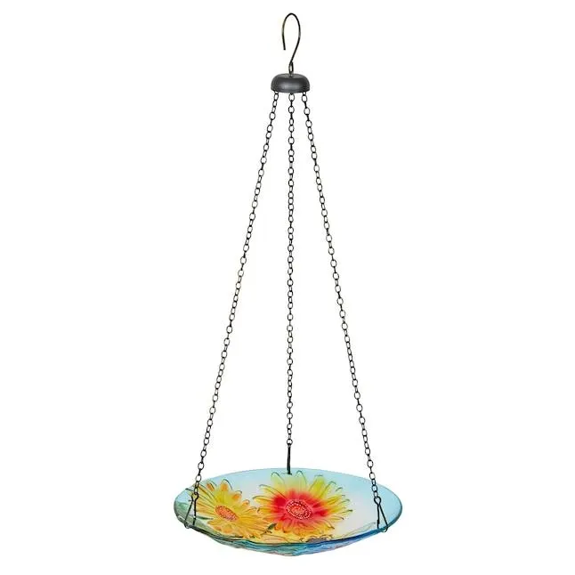 Alpine Corporation Glass Hanging Hummingbird Bird feeder - 0.8-lbs. 0.8-oz