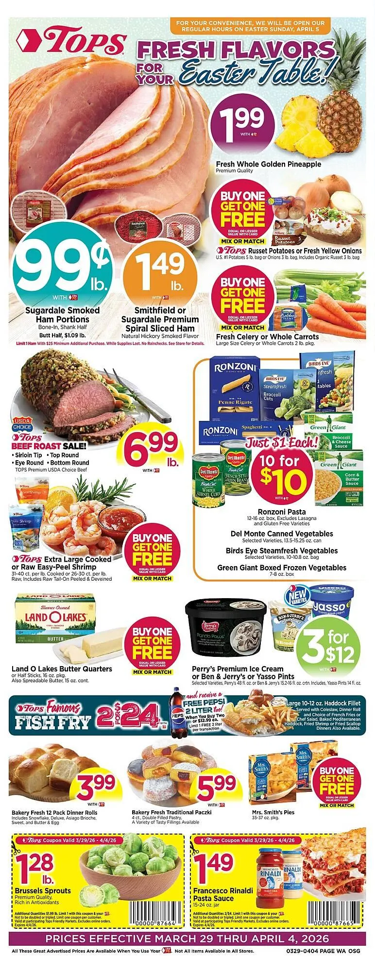 Weekly promotion Tops weekly ad spanning from March 31 to April 4 2026 - Page 1 for Catalogue 365