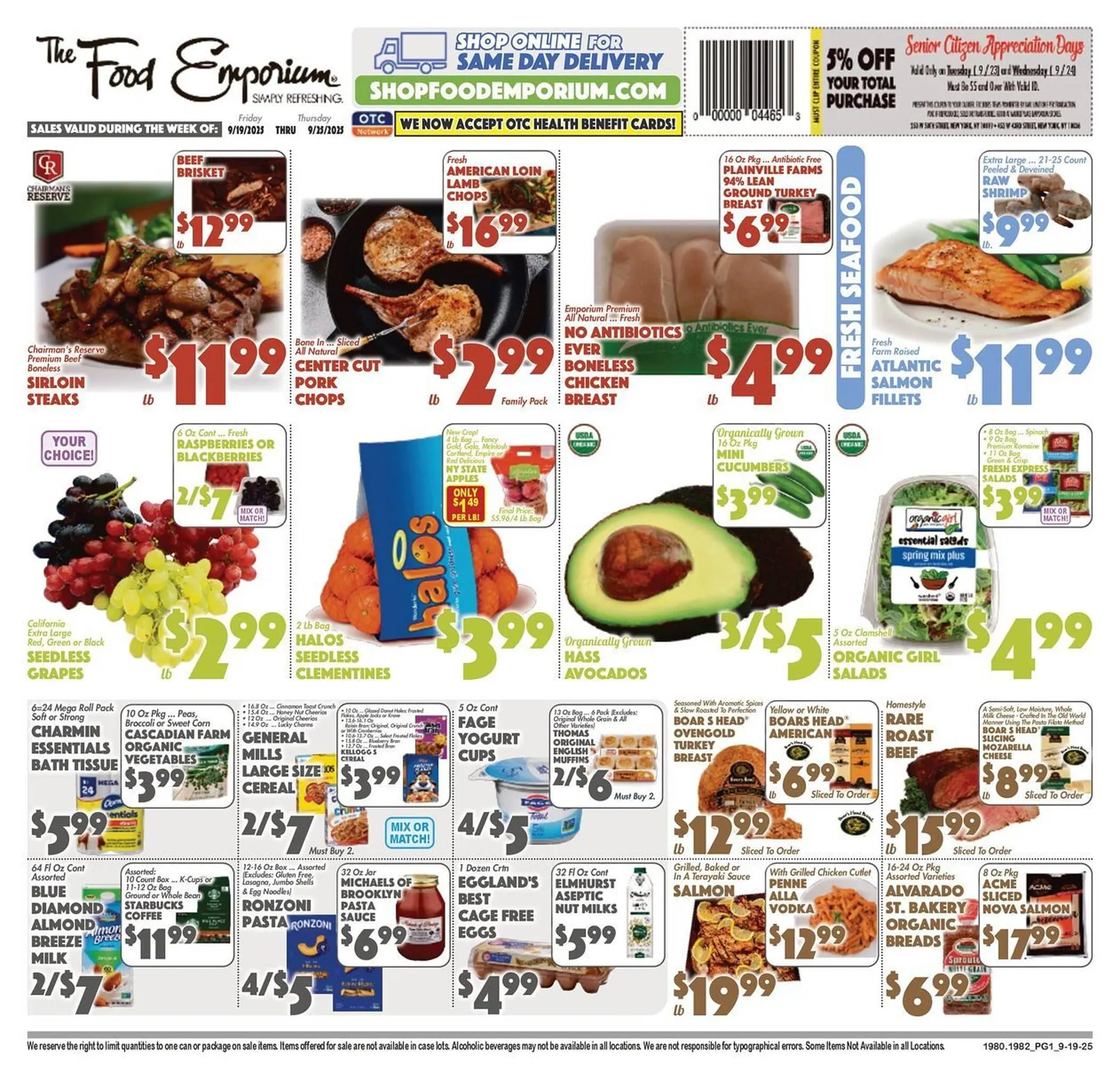 Weekly ad The Food Emporium circular from September 19 to September 25 2025 - Page 1