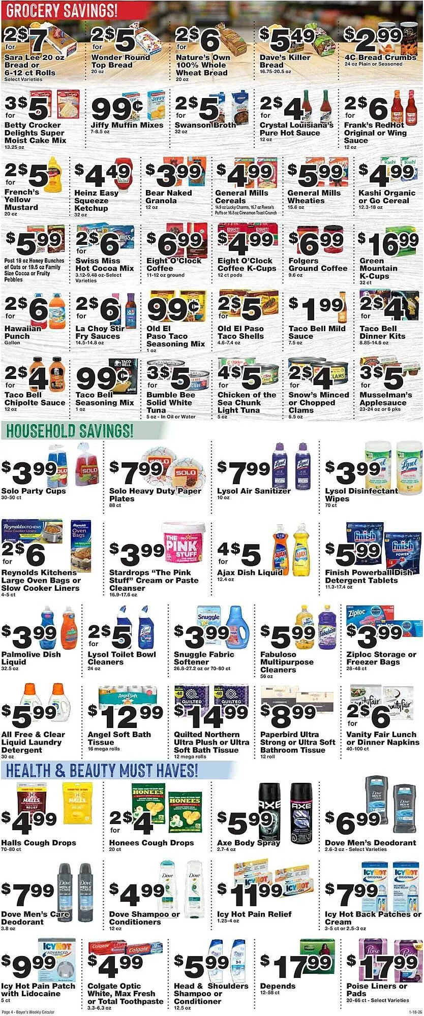 Weekly ad Boyer's Food Markets weekly ad from January 18 to January 24 2026 - Page 4