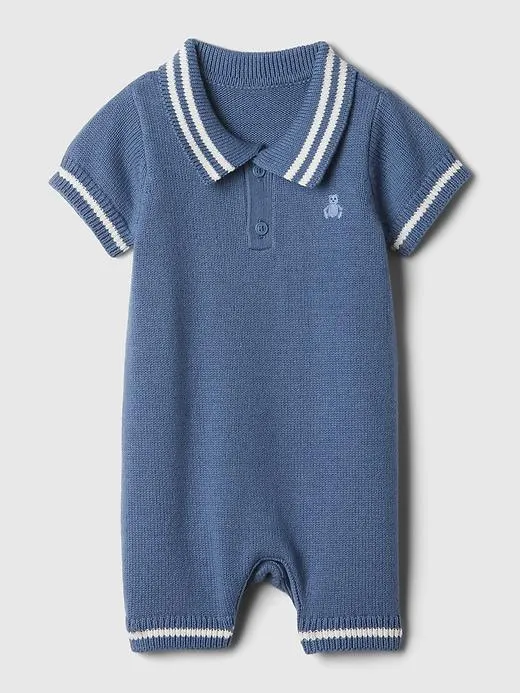 Baby Polo Sweater Shorty One-Piece