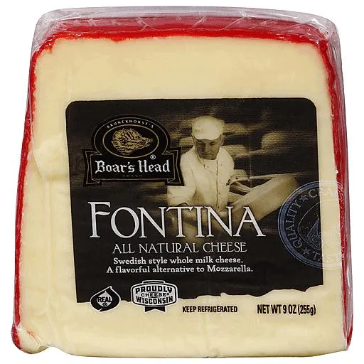 Boar&#039;s Head All Natural Fontina Cheese 9 oz