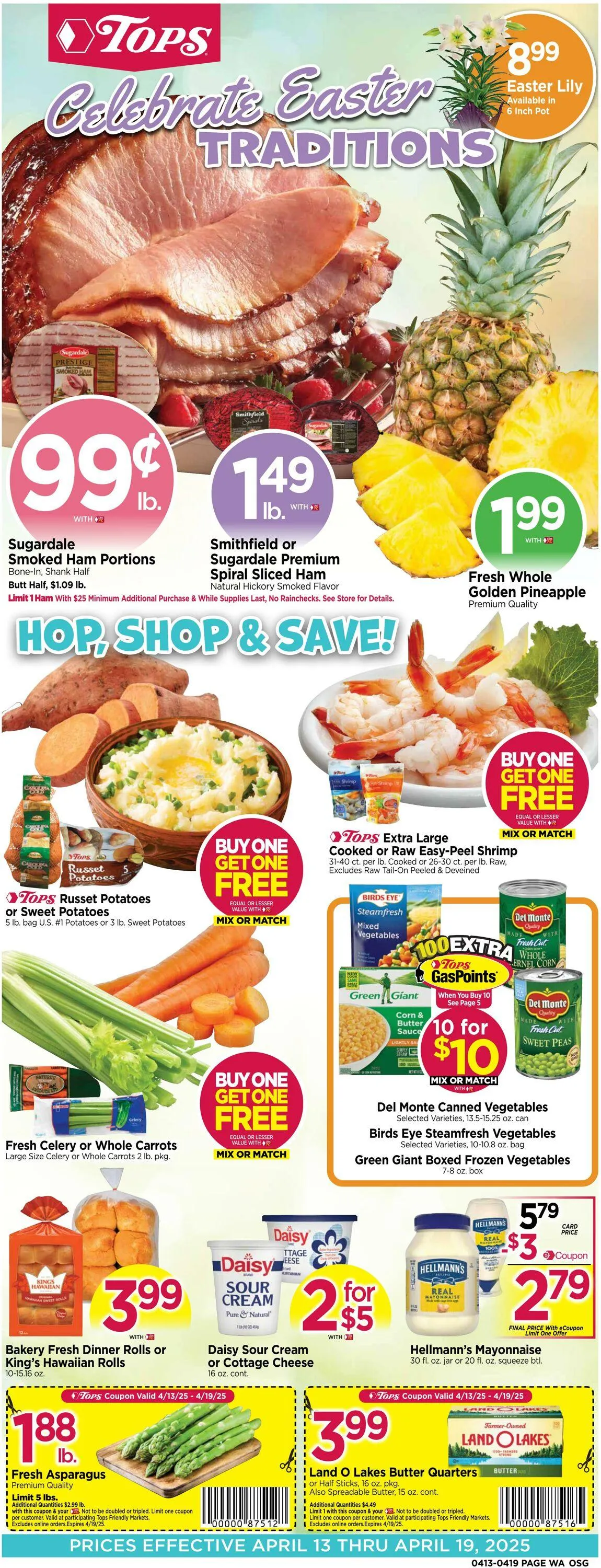 Weekly ad Tops Friendly Markets from April 13 to April 19 2025 - Page 1