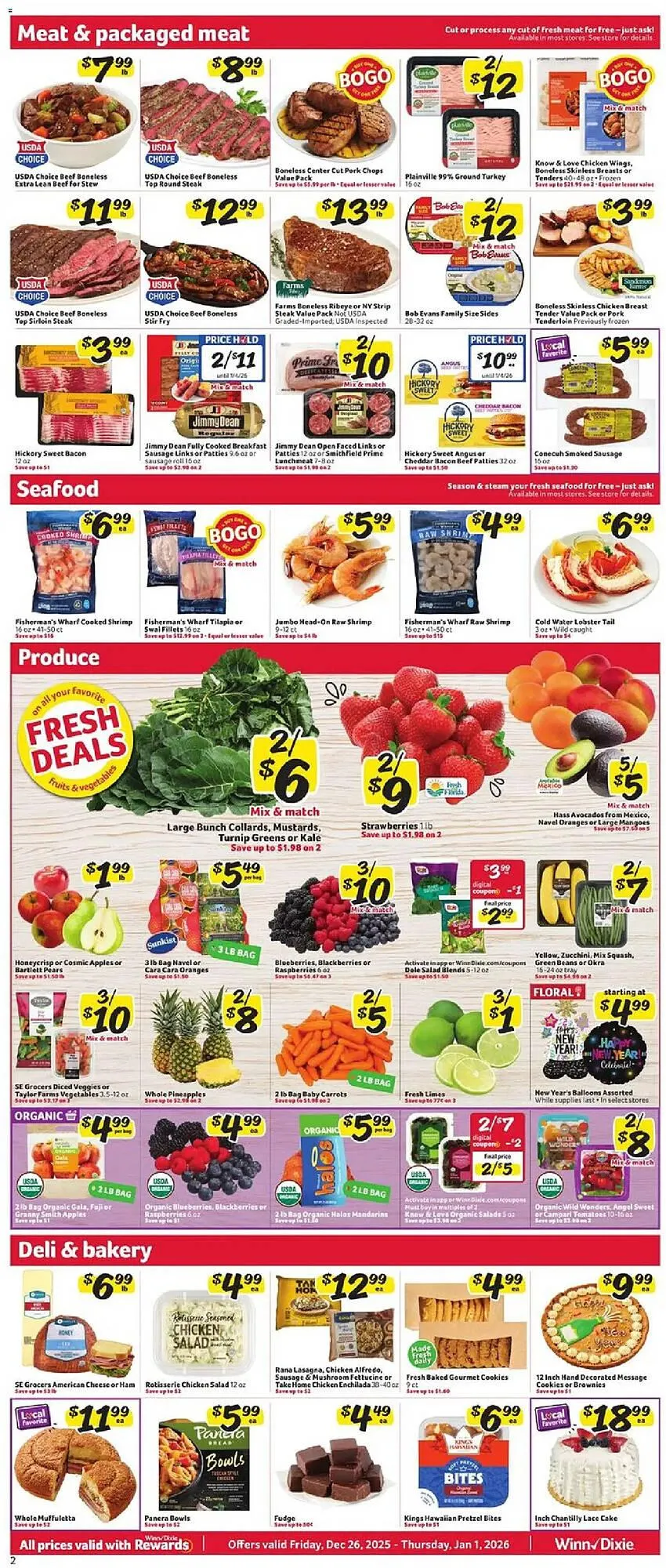 Weekly ad Winn Dixie weekly ad from December 26 to January 1 2026 - Page 2