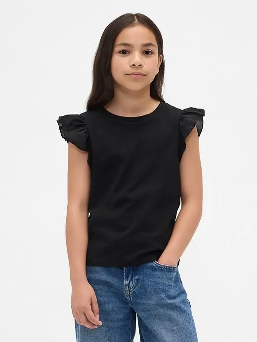 Kids Flutter-Sleeve T-Shirt