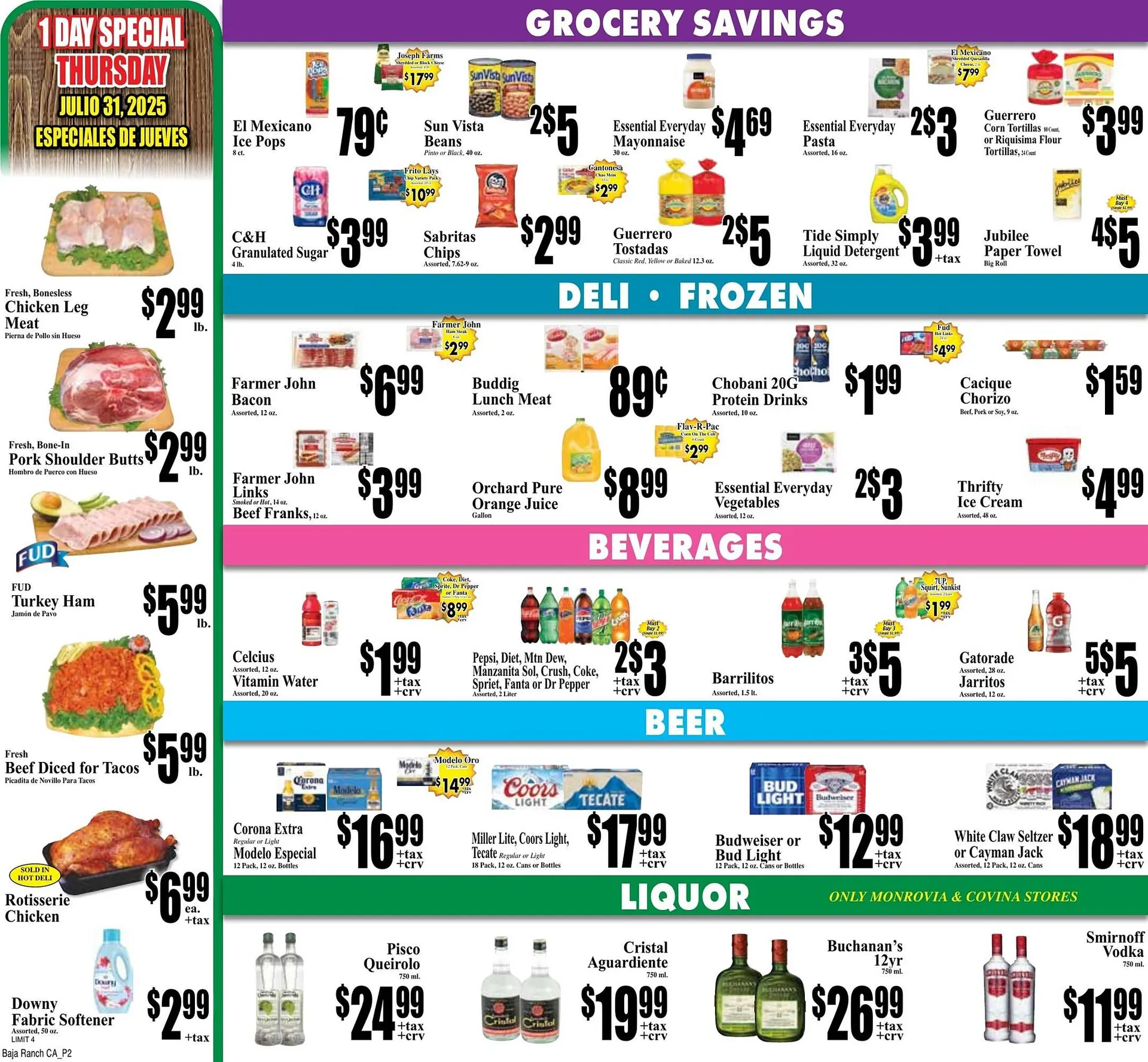 Weekly ad Baja Ranch Weekly Ad from July 30 to August 8 2025 - Page 2