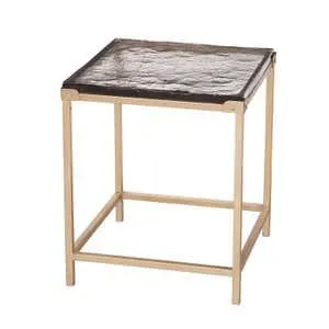 Melissa Cast Glass End Table