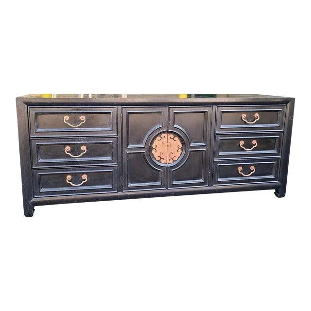 1970s Century Furniture Chinoiserie Console Dresser