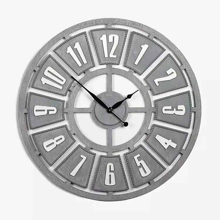 Cape Gray Wall Clock