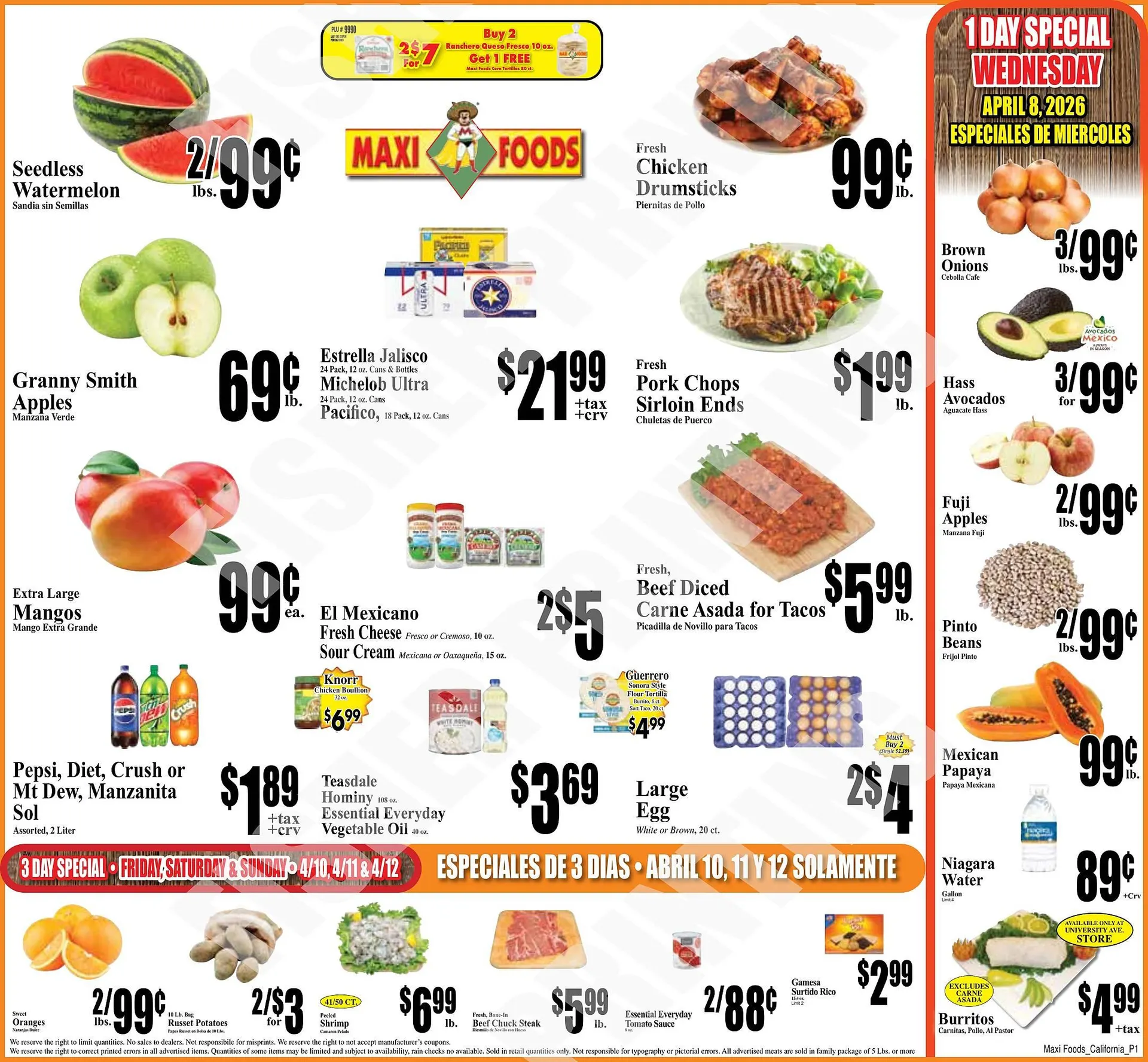 Weekly ad Maxi Foods weekly ad from April 8 to April 14 2026 - Page 1