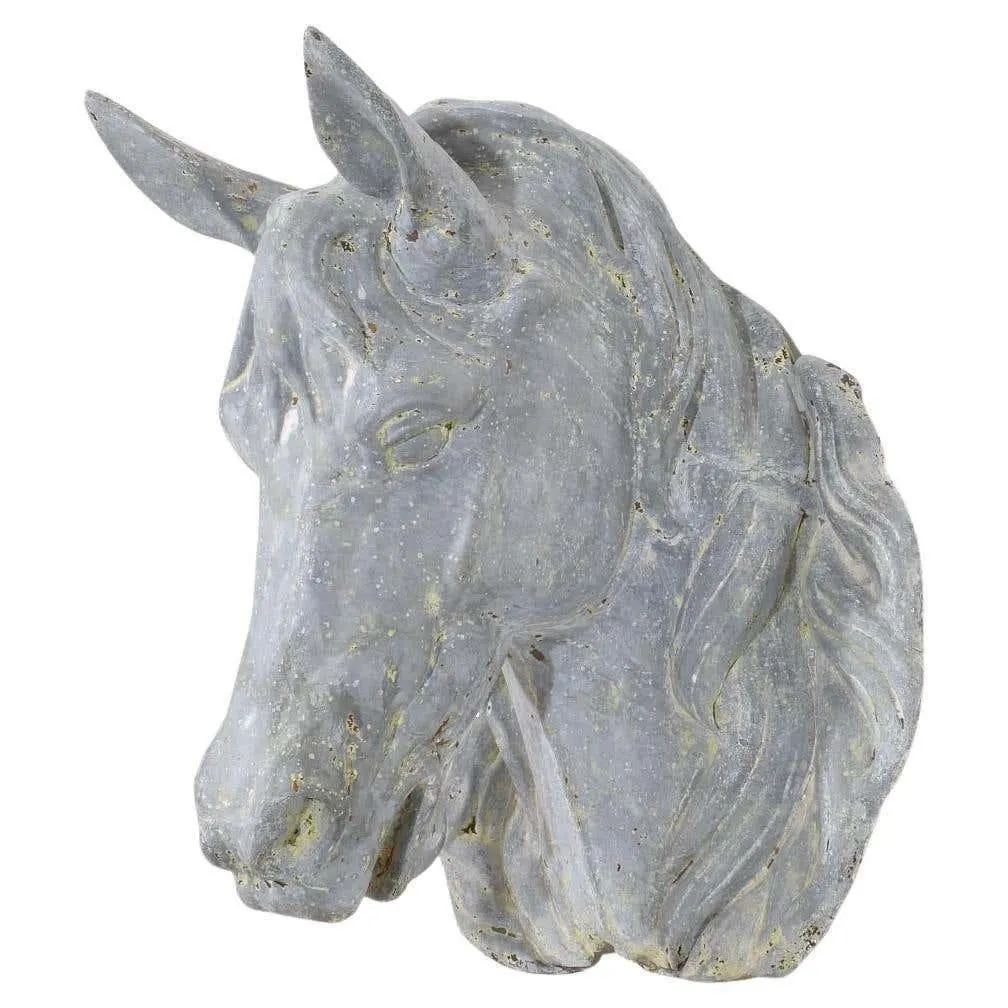 French Late 19th Century Zinc Horse Head Trade Sign