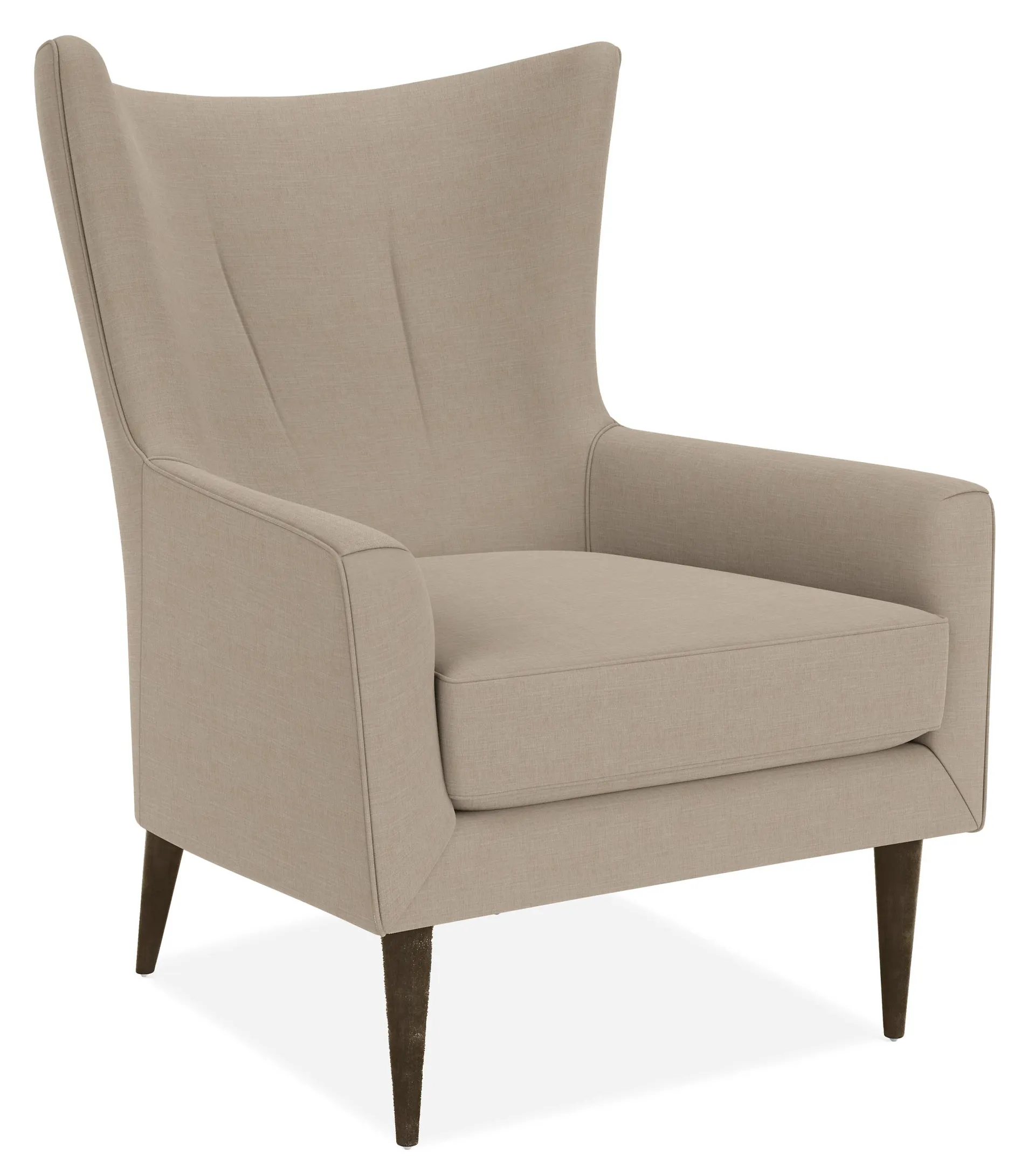 Bradford Chair in Mori Oatmeal with Charcoal Legs