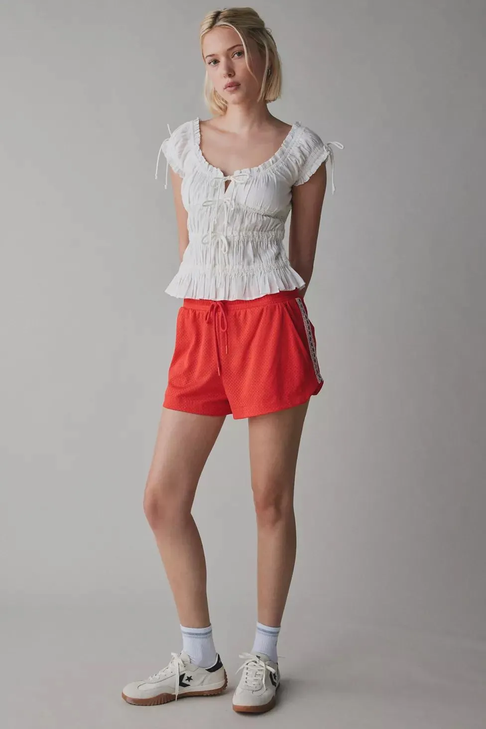 BDG On The Court Lace Trim Track Short