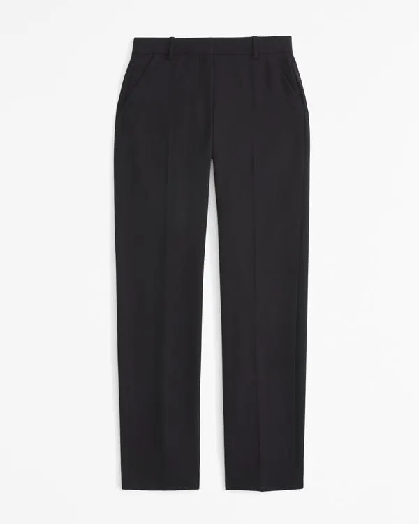 Low Rise Tailored Straight Pant