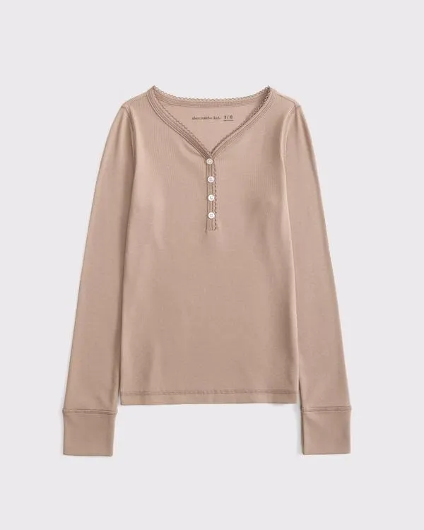 long-sleeve henley tee