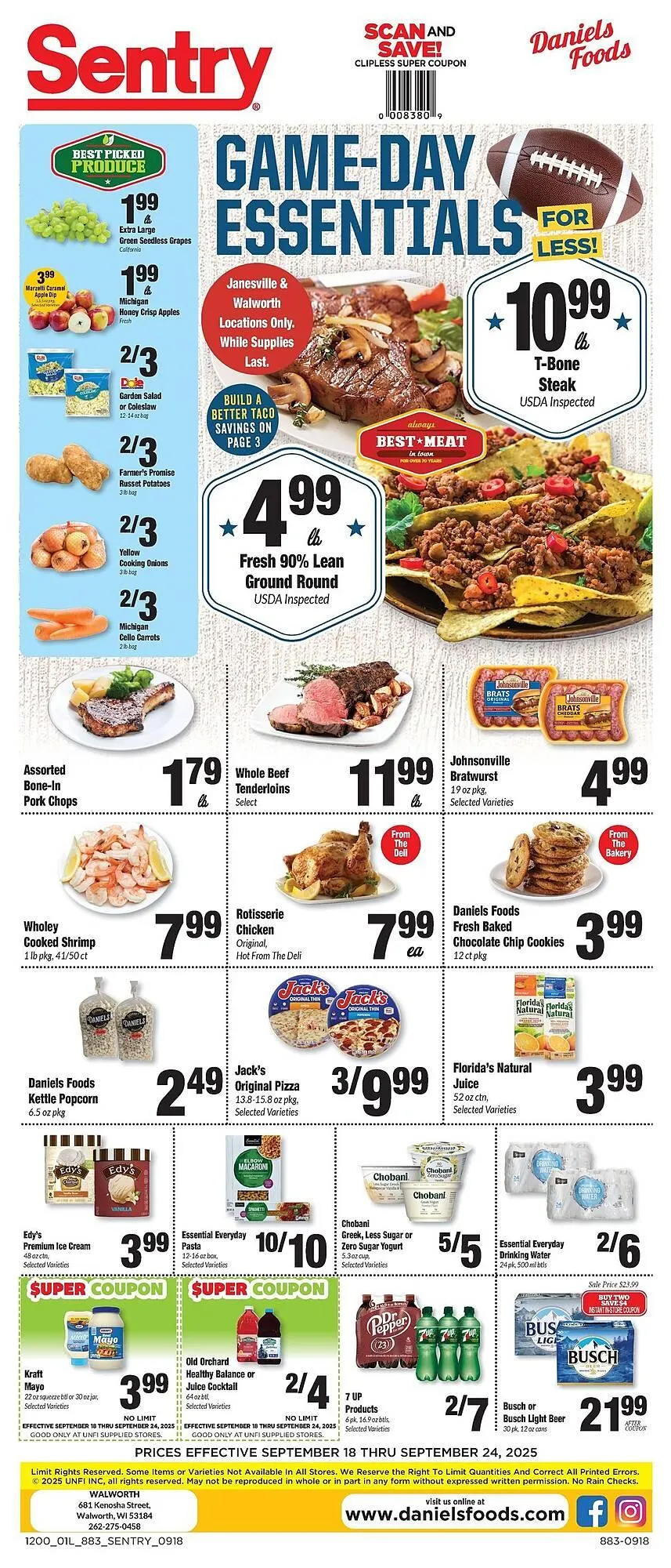 Weekly ad Sentry weekly ad from September 18 to September 24 2025 - Page 1