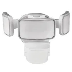 Feit Electric® White Tri-Head LED Outdoor Security Flood Light