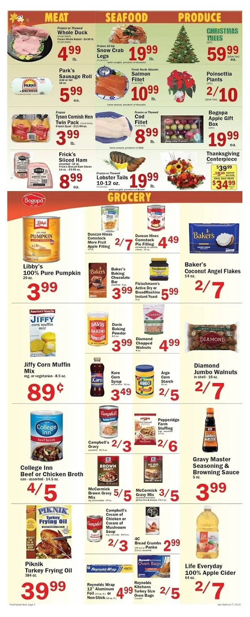 Weekly promotion Food Bazaar circular spanning from November 20 to November 26 2025 - Page 2 for Catalogue 365