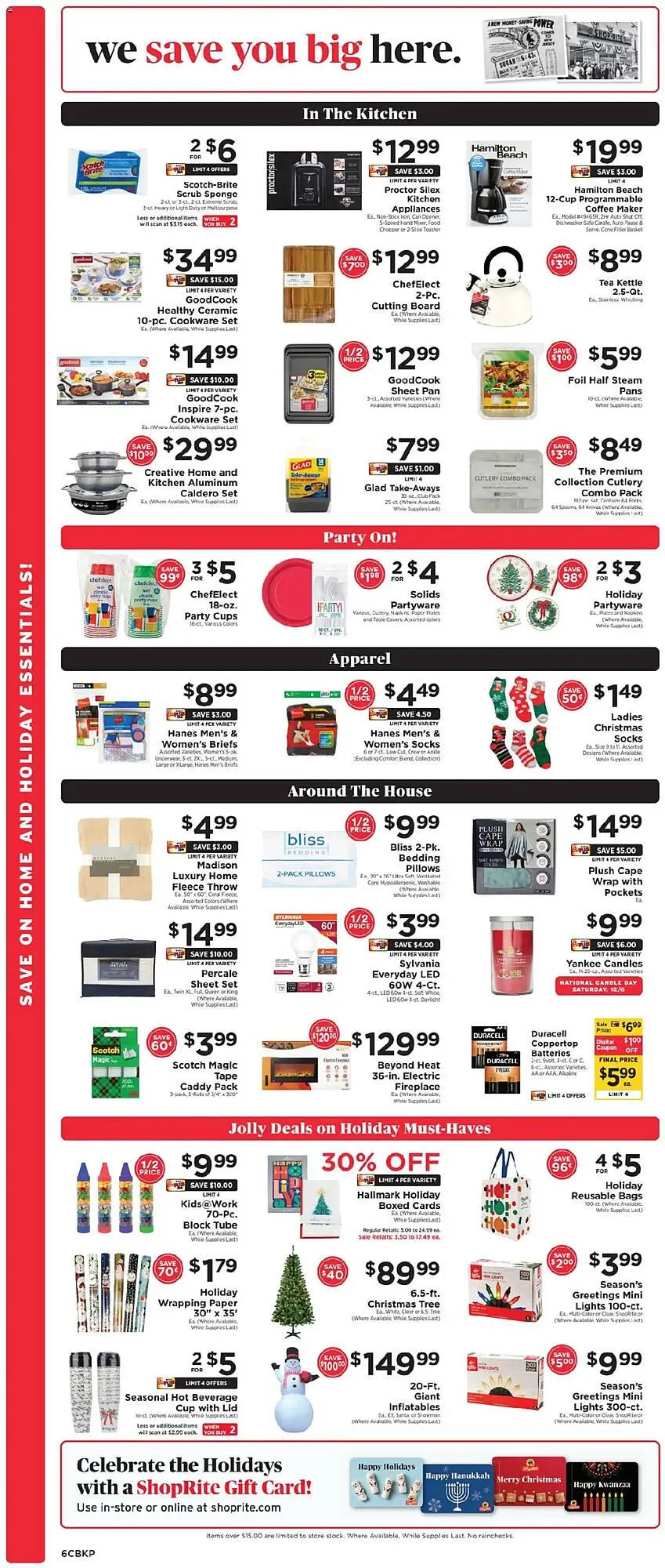 Weekly ad ShopRite flyer from November 28 to December 4 2025 - Page 6
