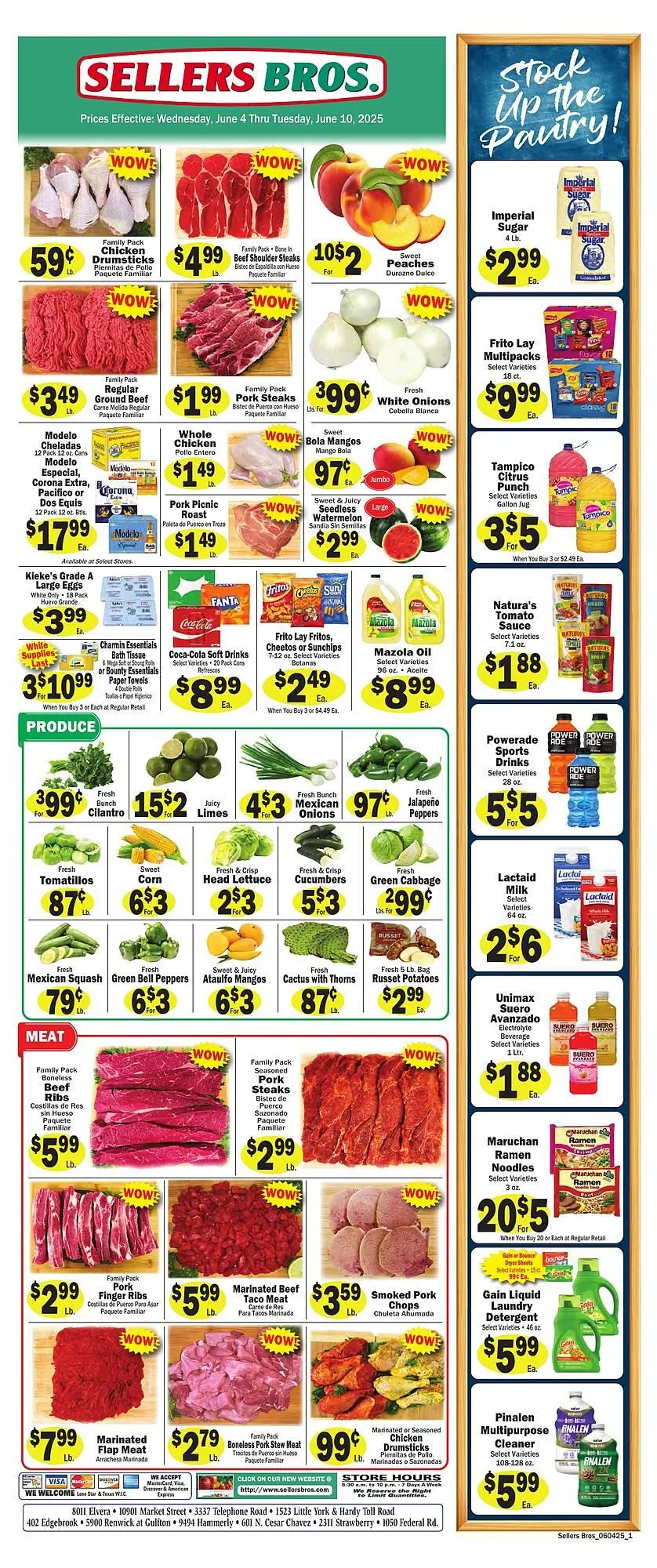Weekly ad Sellers Bros Weekly Ad from June 4 to June 10 2025 - Page 1