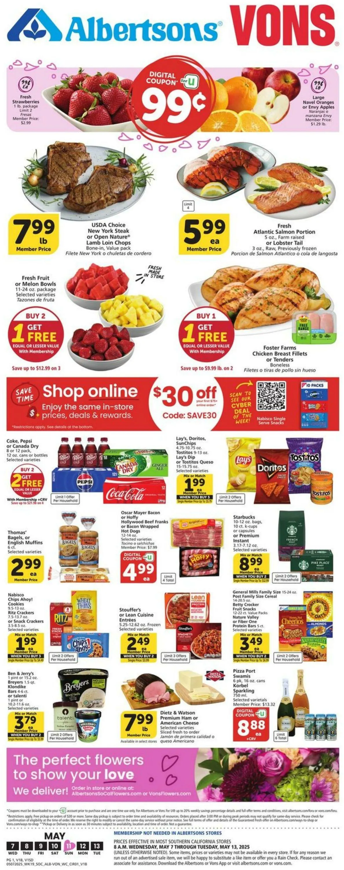 Catálogo de Vons Current weekly ad 7 de mayo al 13 de mayo 2025 - Página 1