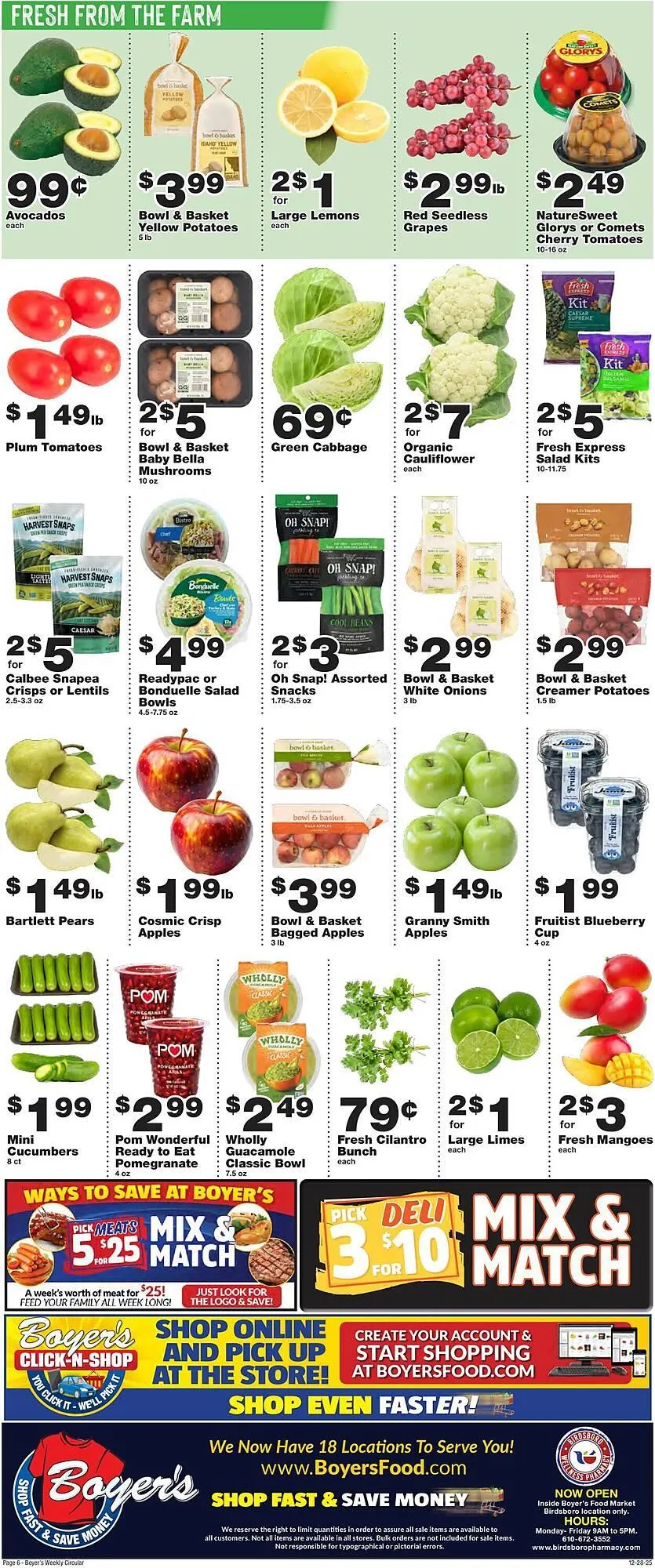 Weekly ad Boyer's Food Markets weekly ad from December 28 to January 3 2026 - Page 6