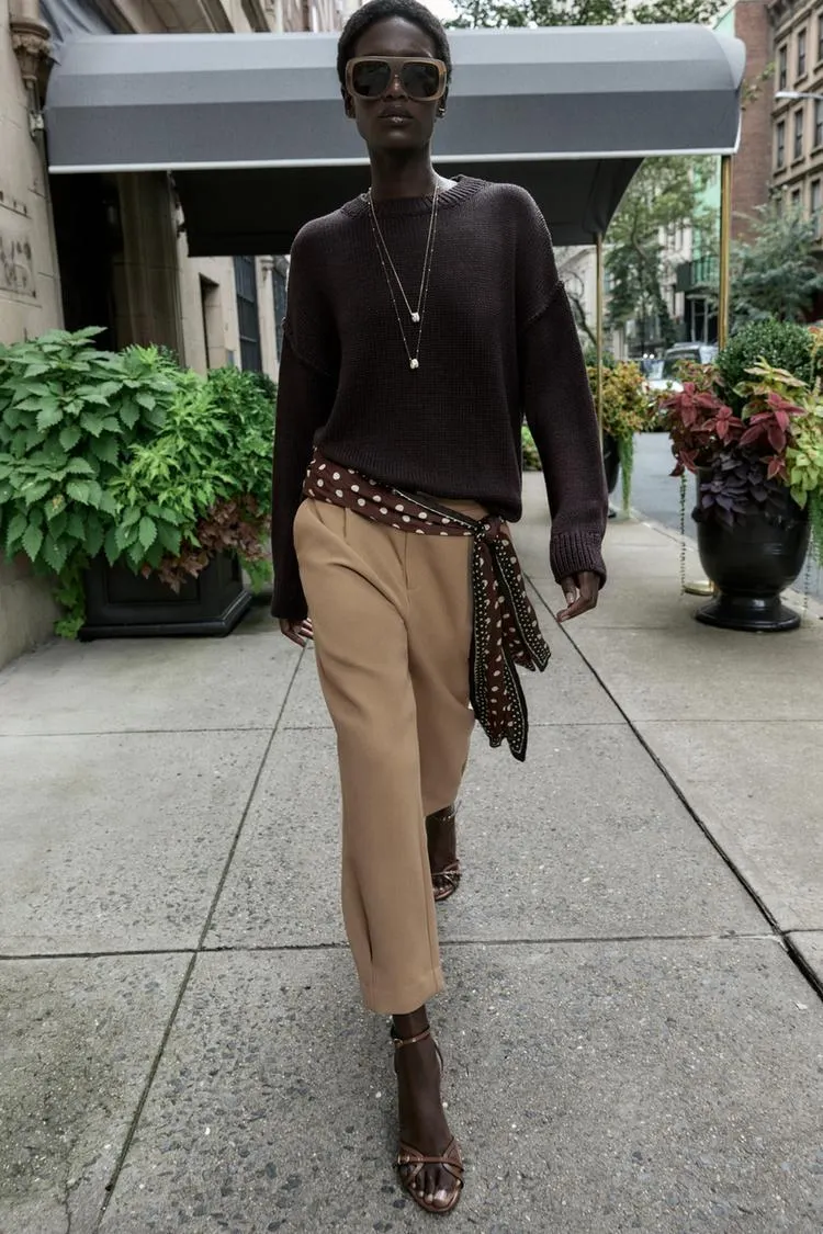 PLEATED TAPERED PANTS
