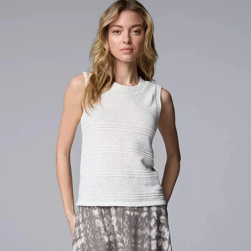 Women's Simply Vera Vera Wang Sweater Tank Top