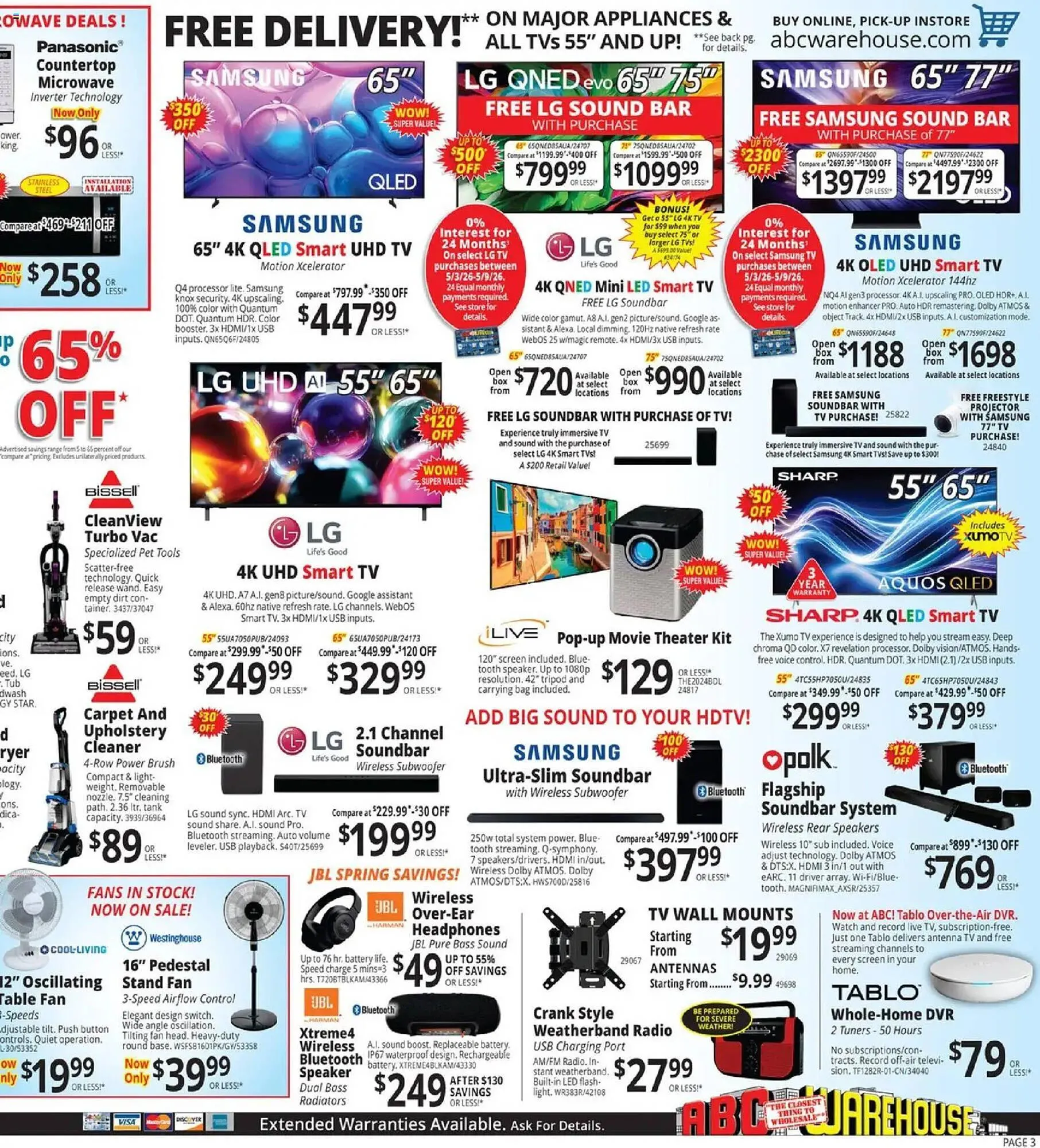 Weekly promotion ABC Warehouse weekly ad spanning from May 4 to May 10 2026 - Page 3 for Catalogue 365