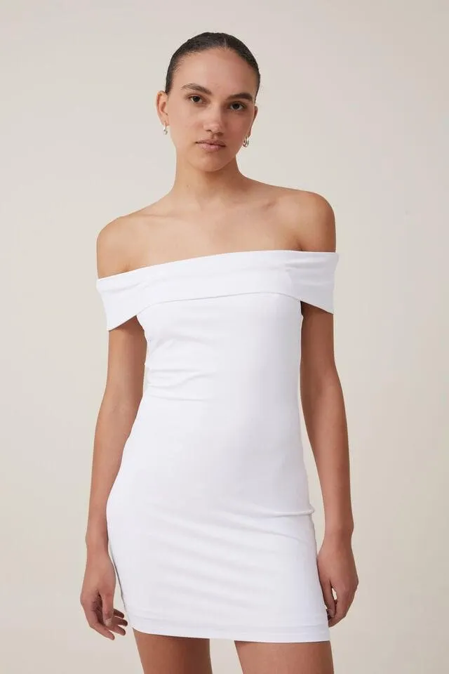 Off Shoulder Luxe Mini Dress