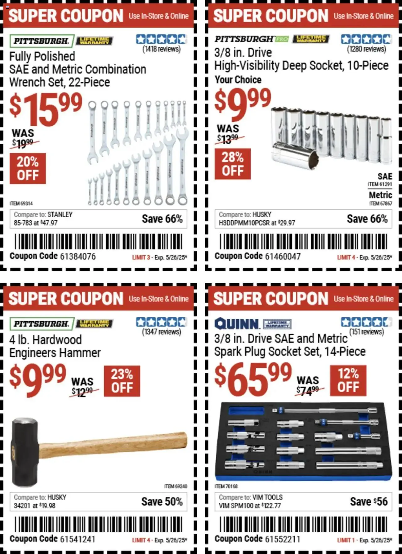 Weekly ad Harbor Freight Hot Coupon Deals from May 12 to May 26 2025 - Page 8